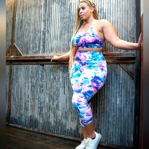 2 piece tie dye workout set